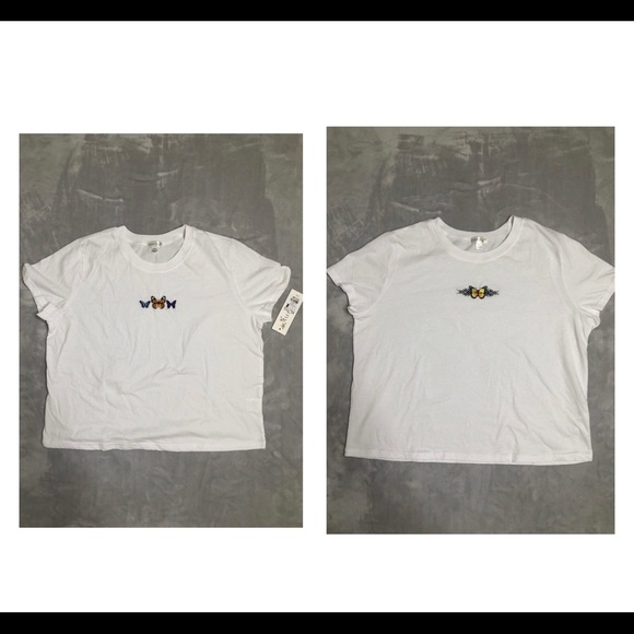 2 Urbanplanet Orangekiss tee with butterfly design - Picture 2 of 5